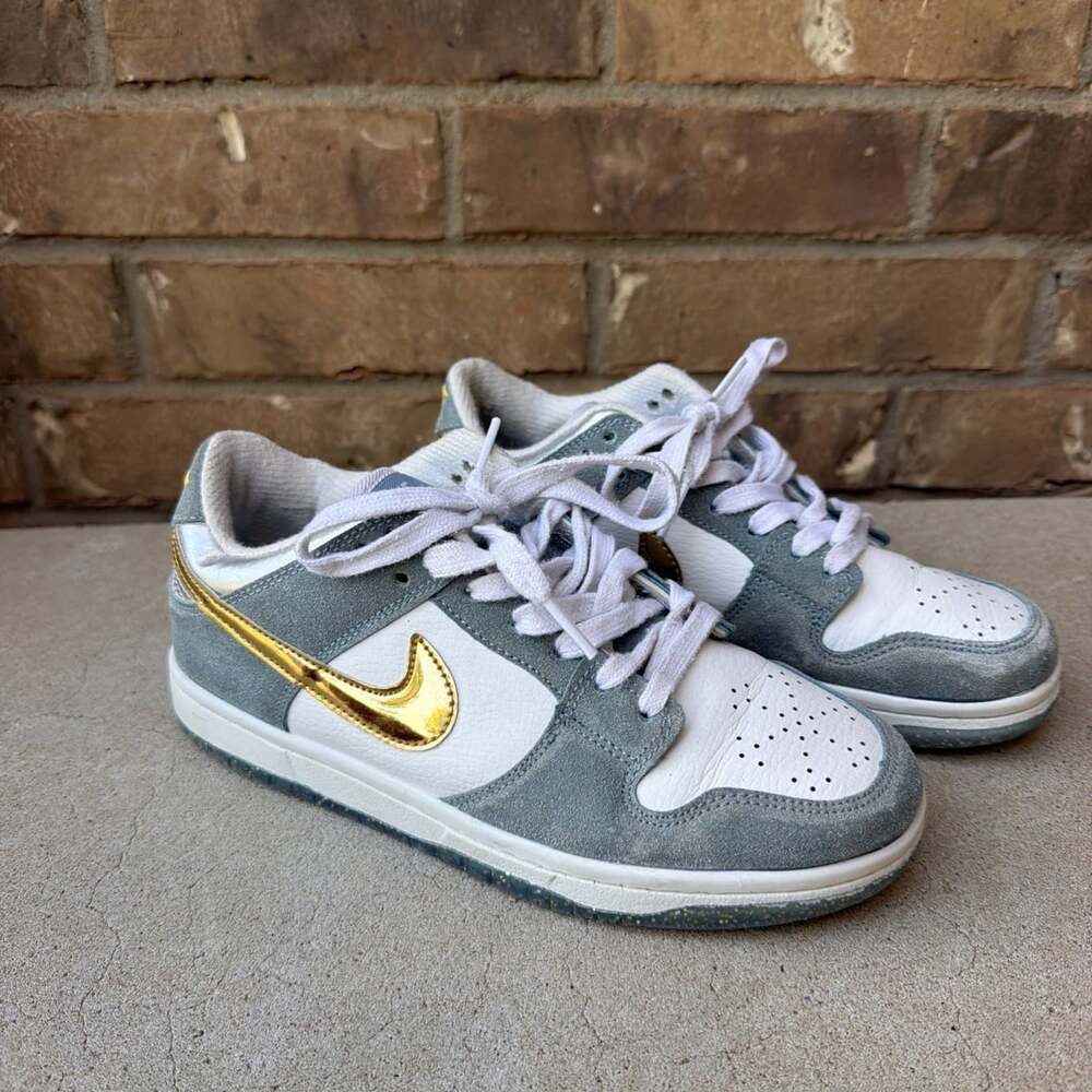 Rare Nike SB Dunk Low Sean Cliver Holiday Special Blue Suede NO BOX Size 7